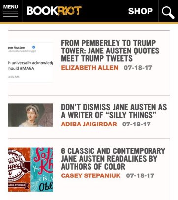 Jane Austen book riot